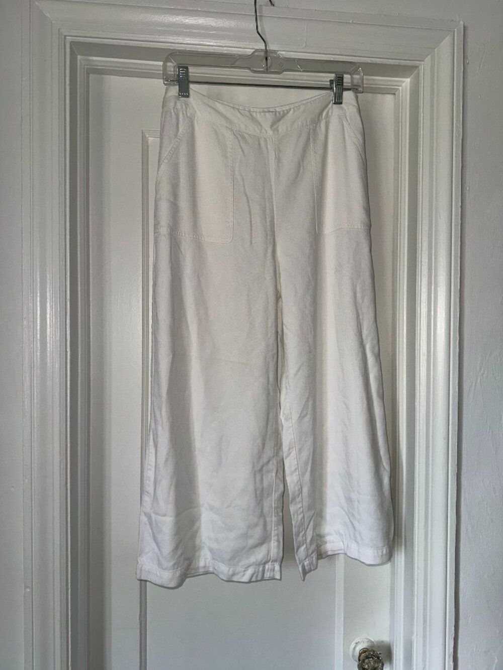 Abercrombie & Fitch White Wide Leg Pants Size 4